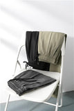 Korean Men's Solid Baggy Light Trousers