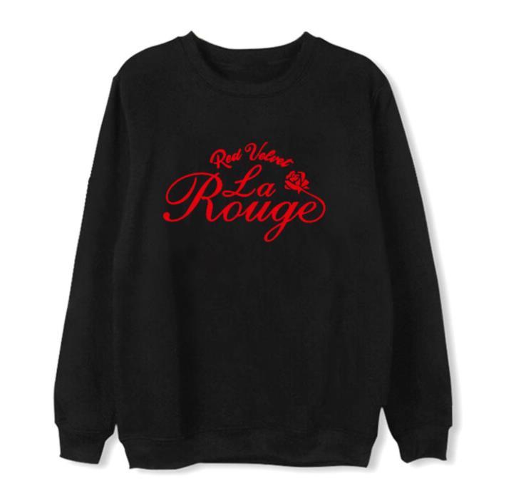 Red store velvet sweatshirt