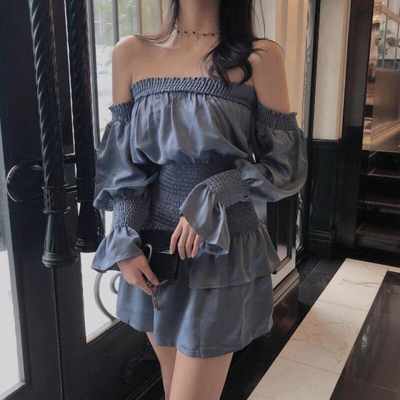 Korean Dress Boat Neck