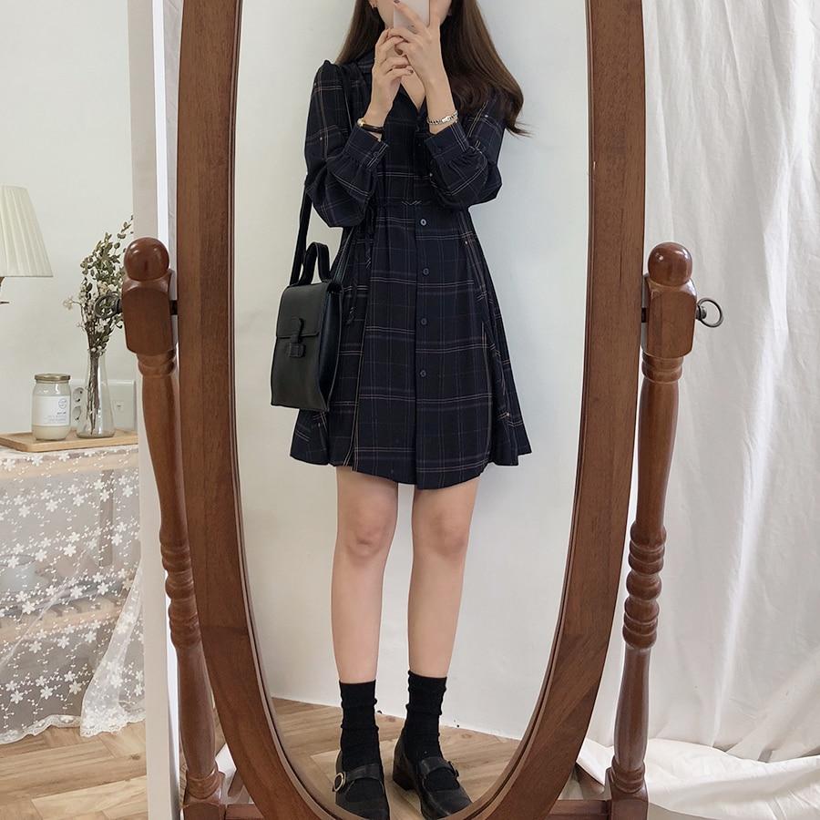 korean dress with shirt inside Summer Irregular Dress, Korean - Style Age - Reducing Design, Collar -  Style Shirt Dress. - Women Dress and Fashion Dress price