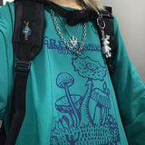 Korean Hoodie mushroom ulzzang
