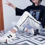 Korean Pants Black and White