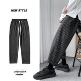 Korean Pants Comfort With Stripes