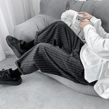 Korean Pants Comfort With Stripes