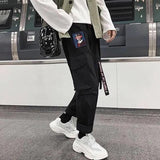 Korean Pants Pink Cargo