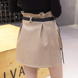 Korean Skirt Streetwear Leather