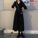Korean Black Dress