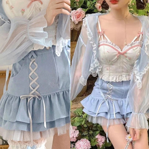 Cute Blue Skirt from South Korea