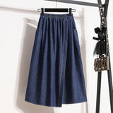 High-Waisted Denim Skirt – Casual with Korean Flair