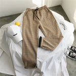 Plaid Lightweight Joggers – Korean Twist