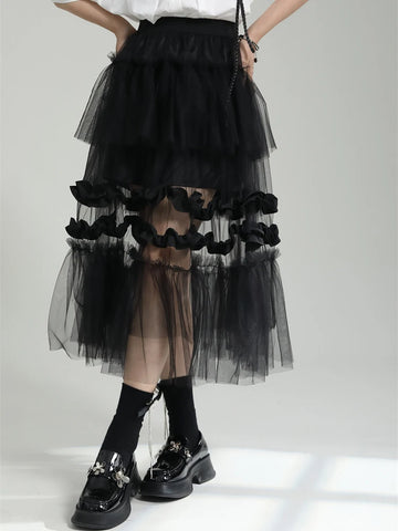 Chaebol Layered Skirt-Pants – Goth Fashion