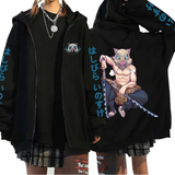 Inosuke Anime Zipper Hoodie