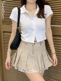 Korean Student Skirt Outfit