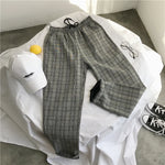 Plaid Lightweight Joggers – Korean Twist