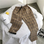 Plaid Lightweight Joggers – Korean Twist