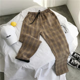 Plaid Lightweight Joggers – Korean Twist