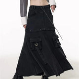 Black Baggy Denim Skirt – Korean Charm