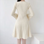 Korean Long Sleeve Knitted Dress