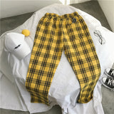 Plaid Lightweight Joggers – Korean Twist