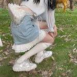 Korean Layered Skirt with Cute Lining