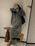 Korean Knitted Two-Piece Set – Cozy Cardigan & Skirt