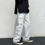 Korean-Style Loose Cargo Pants – Comfort and Urban Style