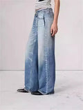 Korean-style Wide-leg Women’s Jeans