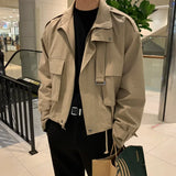 Two-piece Lapel Cargo Jacket