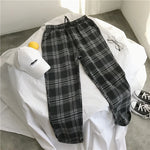 Plaid Lightweight Joggers – Korean Twist