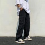 Korean-Style Loose Cargo Pants – Comfort and Urban Style