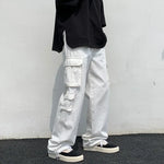 Korean-Style Loose Cargo Pants – Comfort and Urban Style