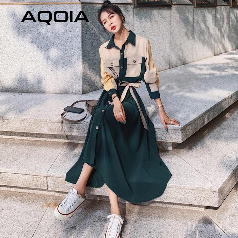 Korean Female Fashion Dress Fashion Korean Women Elegant Casual