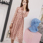 Korean Dress Cherry pattern