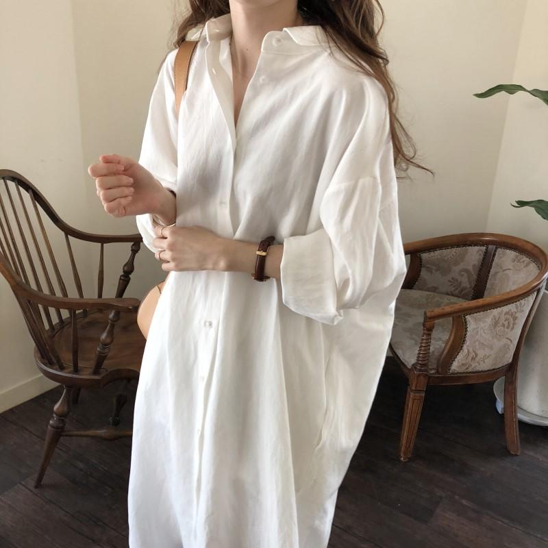 Korean Dress Long Shirt Korean Dress Long Shirt