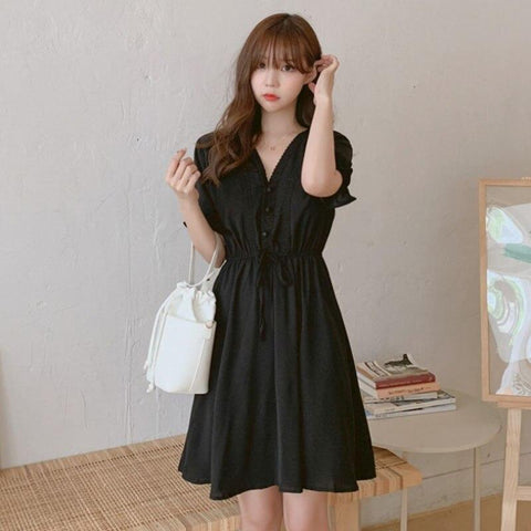 Korean Dress With Lace