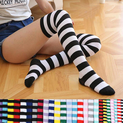 Korean High Striped Socks