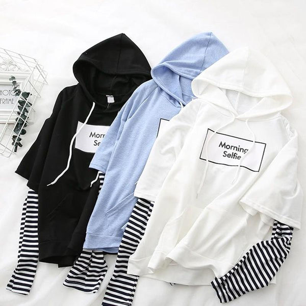 Korean Hoodie Morning Selfie Korean Style Shop
