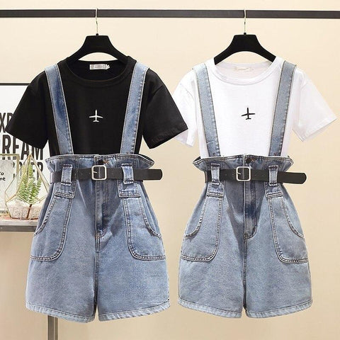 Korean Outfit Dungarees