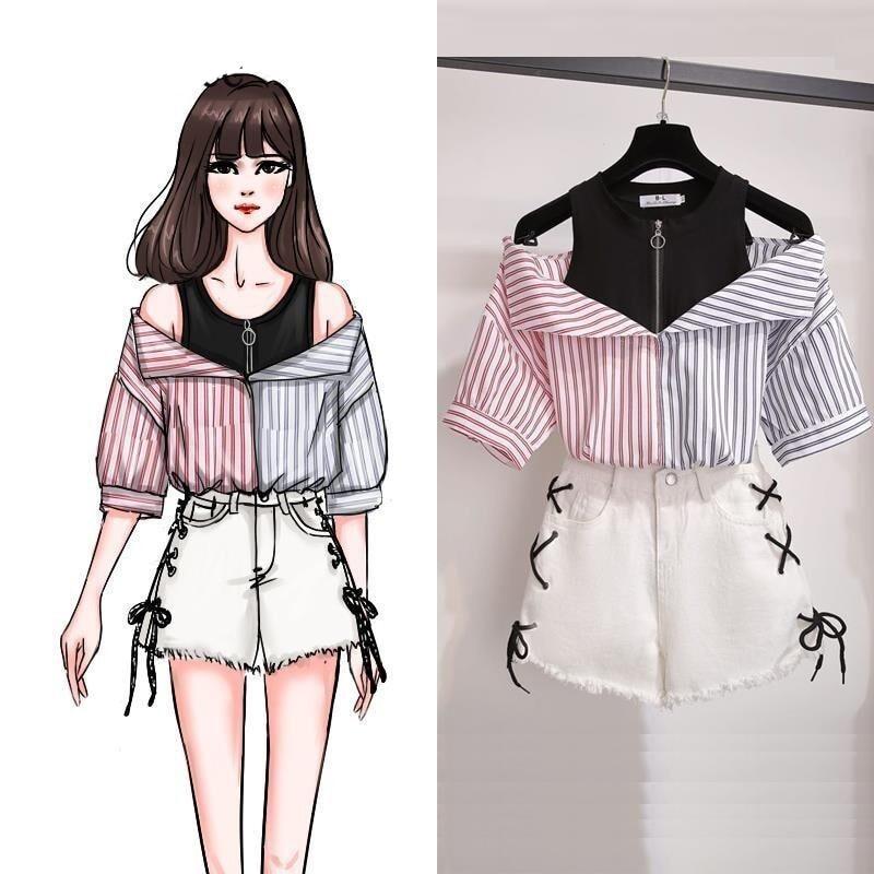 Korean outfit cute best sale