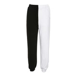 Korean Pants Black And White Jogging