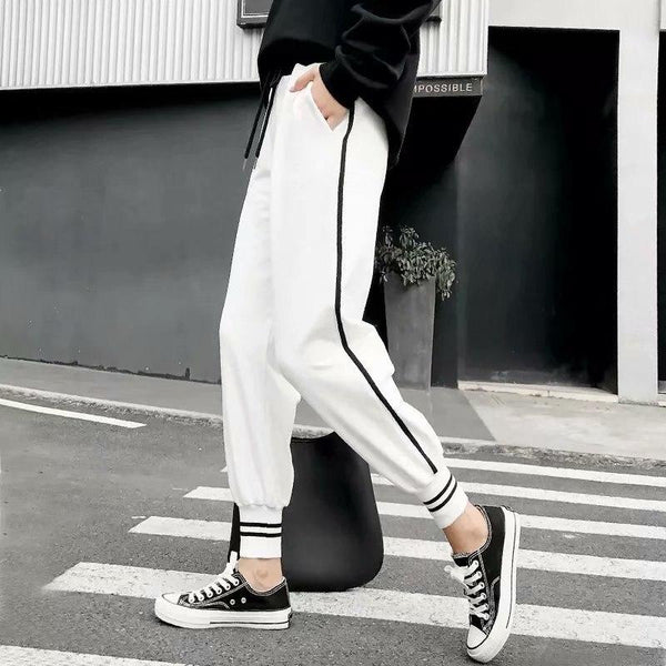 Korean Basketball Joggers: Mens Loose Fit Stripe Drop Straight Drawstring  Trousers Mens With Trendy Casual Style And Stacked Sweatpants Style 230313  From Ning01, $25.13 | DHgate.Com