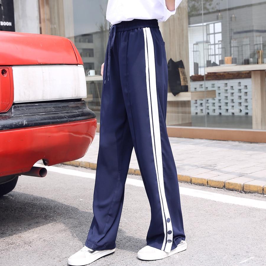 Cheap Grey Cargo Pants Women Korean Design Loose Trousers Large Size Wide  Leg Sports Bunch Foot Casual Jogging Trousers Y2k Style | Joom