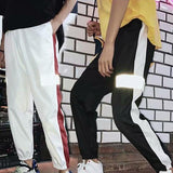 Korean Pants With Reflective Stripes