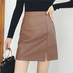 Korean Skirt Leather Fashion