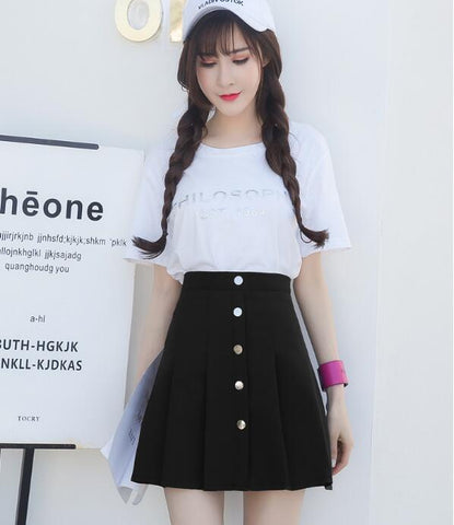 Korean Skirt Student Style