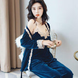 Korean Sleepwear Navy Blue Tradition