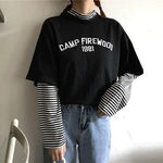 Korean T Shirt Camp Firewood